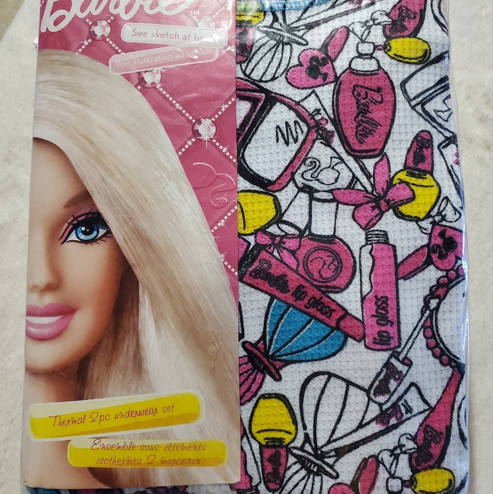 Barbie Thermal Underwear Girls Size 4